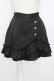 画像1: axes femme POETIQUE / フリルショートパンツ  黒 T-26-01-26-039-AX-PA-SA-ZT (1)