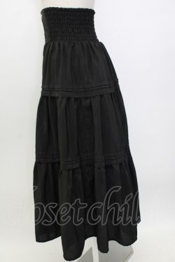 画像3: axes femme POETIQUE / ハイウエストティアードスカート  黒 T-26-01-26-040-AX-SK-SA-ZT