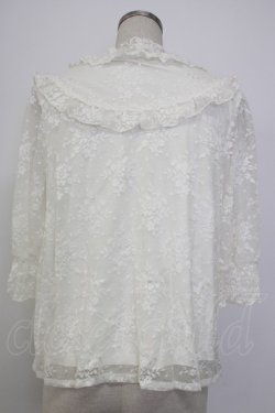 画像2: axes femme / アンティーク風レーストップス  ホワイト T-26-01-26-001-AX-TO-SA-ZT