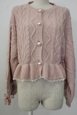 画像6: MA*RS / パールボタンニットカーディガン  ピンク T-26-01-26-005-EL-TO-SA-ZT