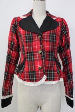 画像1: Eri Aino's Collection / シャーロットの水曜日ジャケット S 赤チェック T-26-01-26-006-LO-JA-SA-ZT561 (1)