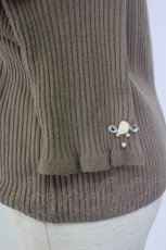 画像3: axes femme / バラボトルネックニットプルオーバー  ブラウン T-26-01-26-007-AX-TO-SA-ZT561 (3)