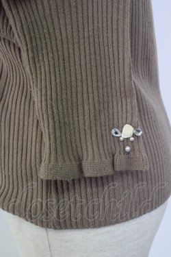 画像3: axes femme / バラボトルネックニットプルオーバー  ブラウン T-26-01-26-007-AX-TO-SA-ZT