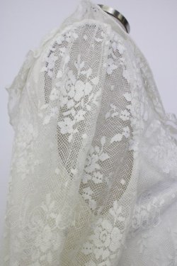 画像4: axes femme / アンティーク風レーストップス  ホワイト T-26-01-26-001-AX-TO-SA-ZT