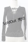 Katie / UNDER PRETTIESトップス  黒 T-26-01-26-008-LO-TO-SA-ZT