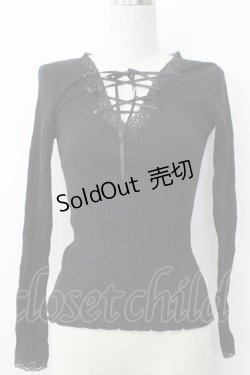 画像1: Katie / UNDER PRETTIESトップス  黒 T-26-01-26-008-LO-TO-SA-ZT