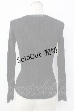 画像2: Katie / UNDER PRETTIESトップス  黒 T-26-01-26-008-LO-TO-SA-ZT