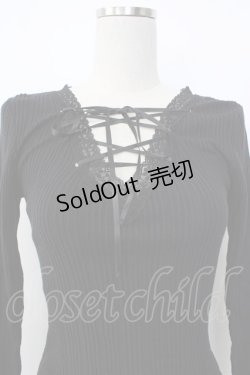 画像4: Katie / UNDER PRETTIESトップス  黒 T-26-01-26-008-LO-TO-SA-ZT