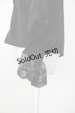 画像4: axes femme / 20th/フリルブラウス  ブラック T-26-01-26-012-AX-BL-SA-ZT561