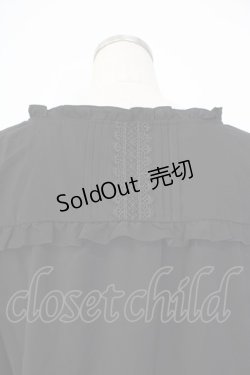 画像6: axes femme / 20th/フリルブラウス  ブラック T-26-01-26-012-AX-BL-SA-ZT561