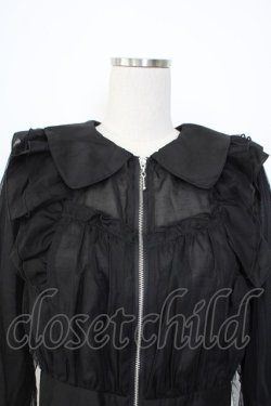 画像5: axes femme POETIQUE / シアー×チュールブルゾン M ブラック T-26-01-26-013-AX-TO-SA-ZT561