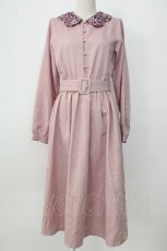 画像1: merry jenny / スカラップフラワー衿ワンピース  ピンク T-26-01-26-016-LO-OP-SA-ZT561 (1)