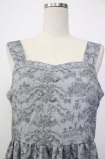 画像4: m petit by misako / NINA'Sトワルドジュイジャンパースカート L グレー T-26-01-26-018-LO-OP-SA-ZT561 (4)