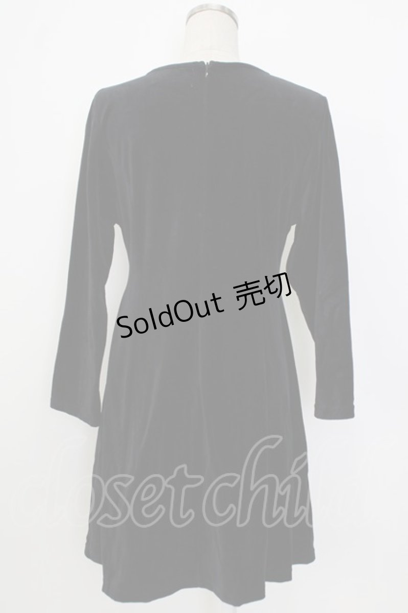 画像2: Katie / DRESS IN VELVET ワンピース S 黒 T-26-01-26-020-LO-OP-SA-ZT561 (2)