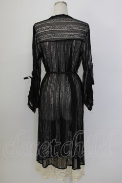 画像2: axes femme / リュクスレースガウン  ブラック T-26-01-27-003-AX-TO-SA-ZT