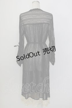 画像2: axes femme / リュクスレースガウン  ブラック T-26-01-27-003-AX-TO-SA-ZT561