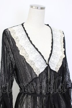 画像3: axes femme / リュクスレースガウン  ブラック T-26-01-27-003-AX-TO-SA-ZT