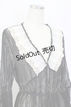 画像3: axes femme / リュクスレースガウン  ブラック T-26-01-27-003-AX-TO-SA-ZT561