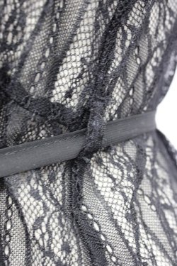 画像7: axes femme / リュクスレースガウン  ブラック T-26-01-27-003-AX-TO-SA-ZT