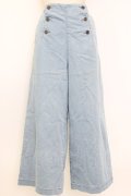axes femme / サス付ダブルボタンデニムパンツ M ライトブルー T-26-01-27-004-AX-PA-SA-ZT