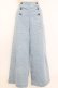 画像1: axes femme / サス付ダブルボタンデニムパンツ M ライトブルー T-26-01-27-004-AX-PA-SA-ZT (1)