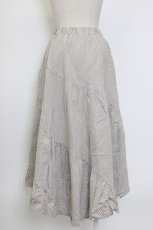 画像2: axes femme / ストライプフレアロングスカート M グレー T-26-01-27-005-AX-SK-SA-ZT561 (2)