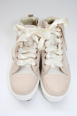 画像2: axes femme / スカラップ厚底スニーカー  ベージュ T-26-01-28-023-AX-SH-SA-ZT