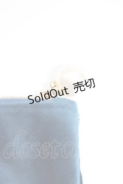 画像3: m petit by misako / NINA'Sベロアポーチ  青 T-26-01-28-026-LO-ZA-SA-ZT