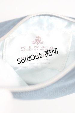 画像4: m petit by misako / NINA'Sベロアポーチ  青 T-26-01-28-026-LO-ZA-SA-ZT