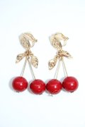 m petit by misako / さくらんぼイヤリング  赤Ｘゴールド T-26-01-28-027-LO-AC-SA-ZT