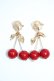 画像1: m petit by misako / さくらんぼイヤリング  赤Ｘゴールド T-26-01-28-027-LO-AC-SA-ZT (1)