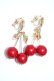 画像2: m petit by misako / さくらんぼイヤリング  赤Ｘゴールド T-26-01-28-027-LO-AC-SA-ZT (2)