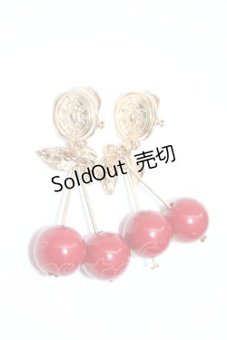 画像3: m petit by misako / さくらんぼイヤリング  赤Ｘゴールド T-26-01-28-027-LO-AC-SA-ZT