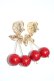 画像3: m petit by misako / さくらんぼイヤリング  赤Ｘゴールド T-26-01-28-027-LO-AC-SA-ZT (3)