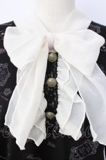 画像3: axes femme / 総パリ柄ボータイプルオーバー  黒Ｘ白 T-26-01-28-003-AX-TO-SA-ZT579 (3)