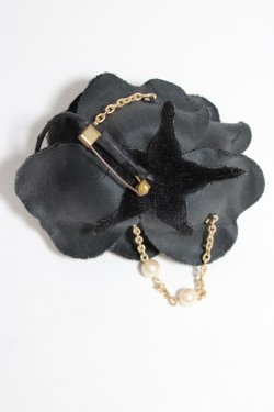 画像3: INGEBORG / コサージュ  バラ黒チェーン T-26-01-28-033-0-ZA-SA-ZT