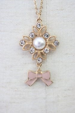 画像3: m petit by misako / TT*AMリボンパールネックレス  ゴールド T-26-01-28-035-LO-AC-SA-ZT