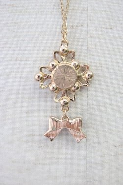 画像4: m petit by misako / TT*AMリボンパールネックレス  ゴールド T-26-01-28-035-LO-AC-SA-ZT