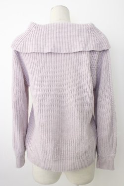 画像2: axes femme / 編み下げニットトップス  ピンクＸ白 T-26-01-28-004-AX-TO-SA-ZT