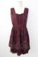 画像1: axes femme / 裾2WAYメルヘン柄ワンピース  ボルドー T-26-01-28-006-AX-OP-SA-ZT (1)