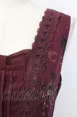 画像4: axes femme / 裾2WAYメルヘン柄ワンピース  ボルドー T-26-01-28-006-AX-OP-SA-ZT579 (4)