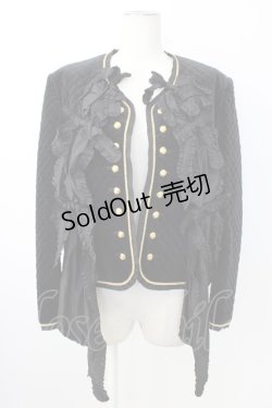 画像1: PINK HOUSE / キルティングノーカラージャケット  ブラック T-26-01-28-008-LO-JA-SA-ZT