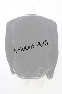 画像2: PINK HOUSE / キルティングノーカラージャケット  ブラック T-26-01-28-008-LO-JA-SA-ZT