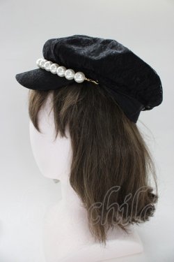 画像3: Princess Melody / レースパールキャップ  黒Ｘ白 T-26-01-28-018-EL-AC-SA-ZT