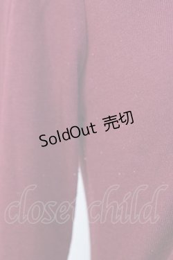 画像4: axes femme / ブローチ付ハイネックプルオーバー  ボルドー T-26-01-28-002-AX-TO-SA-ZT