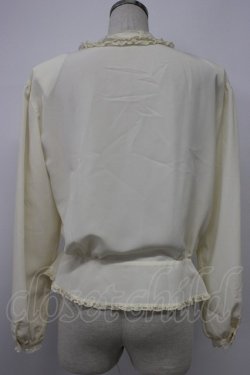 画像2: INGEBORG / レース2つリボン&襟ブラウス  キナリ T-26-01-29-002-LO-BL-SA-ZT