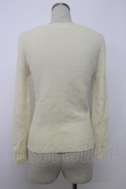 画像2: INGEBORG / 切替編み上げ長袖トップス  アイボリー T-26-01-29-003-LO-TO-SA-ZT581