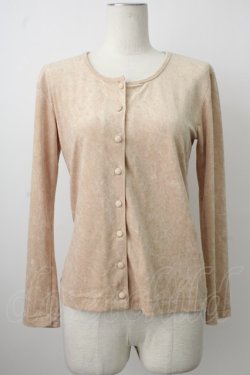 画像2: INGEBORG / パイル地カーディガン  ベージュ T-26-01-29-005-LO-TO-SA-ZT581