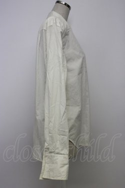 画像5: INGEBORG / カメリアリボン刺繍ポケットシャツ  ホワイト T-26-01-29-001-LO-BL-SA-ZT