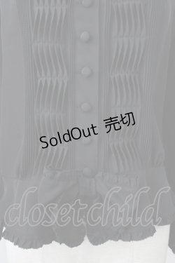 画像5: PINK HOUSE / 2つリボン&ピンタックフリルカフス長袖ブラウス  ブラック T-26-01-29-010-LO-BL-SA-ZT582